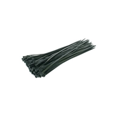 200 x 2.5 mm, 262606, Black straps (100 pcs), UV-resistant, HAUPA
