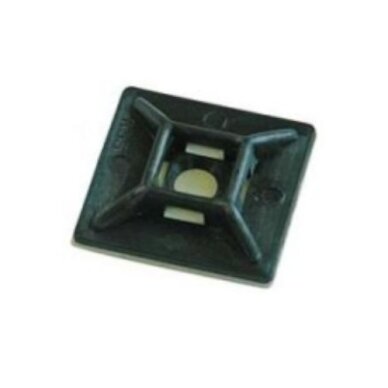 Adhesive pad, 28x28 mm, for 4.8 mm strap, black Adhesive pad, 28x28 mm, for 4.8 mm strap, black