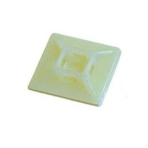 Adhesive pad, 19x19 mm, for 3.6 mm strap, white Adhesive pad, 19x19 mm, for 3.6 mm strap, white