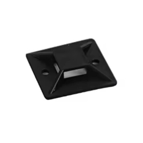 Adhesive pad, 19x19 mm, for 3.6 mm strap, black