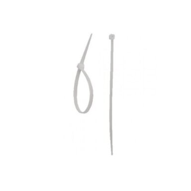 400x8 mm Strap, White, 100 pcs