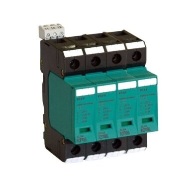 82.018 PO II 3+1 280V/40kA viršįtampių ribotuvas 3P+NPE II+III C+D klasė 40kA 1,45kV