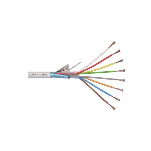 8x0.122mm2 shielded cable, ELAN Eca, 100m 8x0.122mm2 shielded cable, ELAN Eca, 100m