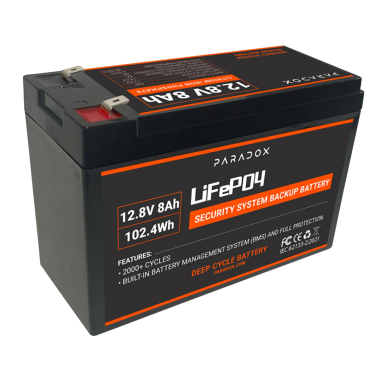 Battery LiFePO4 12.8V/8Ah, Paradox Battery LiFePO4 12.8V/8Ah, Paradox