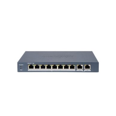 DS-3E0310P-E/M(B), 10 portų komutatorius (8 PoE, 2 Uplink), Hikvision DS-3E0310P-E/M(B), 10 portų komutatorius (8 PoE, 2 Uplink), Hikvision