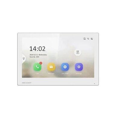 DS-KH6350-WTE1, Telefonspynės monitorius, Balta, Hikvision DS-KH6350-WTE1, Telefonspynės monitorius, Balta, Hikvision