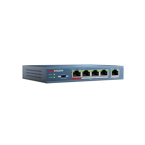 DS-3E0105P-E, 5-port switch(4 PoE, 1 Uplink), Hikvision