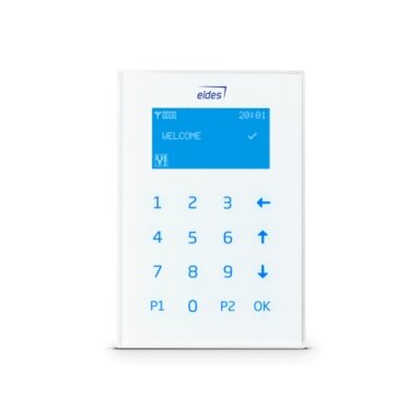 EKB2, LCD touch keyboard, White, ELDES