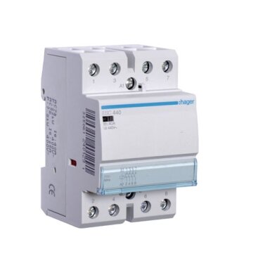 ESC440 Kontaktorius 4P 40A 230V AC 4no 3 modulių HAGER