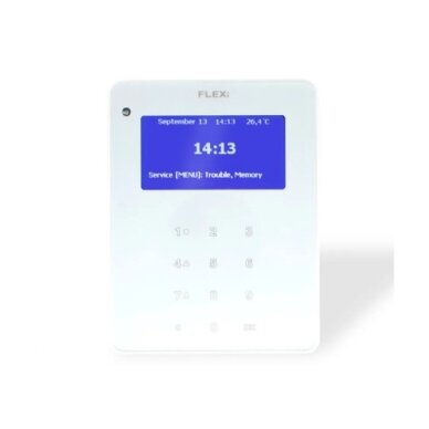 FLEXi SK LCD, Keyboard, White, TRIKDIS FLEXi SK LCD, Keyboard, White, TRIKDIS