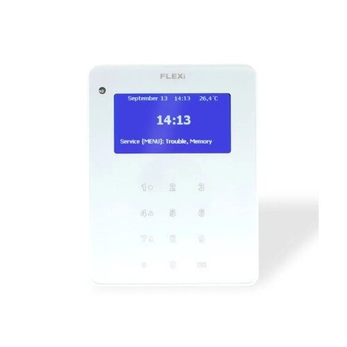 FLEXi SK LCD, Keyboard, White, TRIKDIS FLEXi SK LCD, Keyboard, White, TRIKDIS