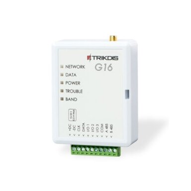 G16 4G, GSM komunikatorius su antena, Baltas, TRIKDIS