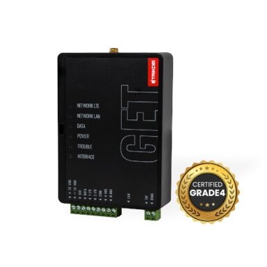 GET, Komunikatorius LAN+4G EMEA, Juodas, TRIKDIS