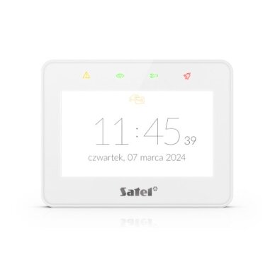 INT-TSG2R-W 4.3” Touchscreen Keypad, White, Satel 1 INT-TSG2R-W 4.3” Touchscreen Keypad, White, Satel 1