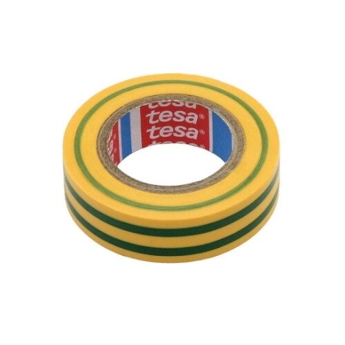 TESA Insulating Tape (Yellow/Green) 20 m x 19 mm (Templex) TESA Insulating Tape (Yellow/Green) 20 m x 19 mm (Templex)