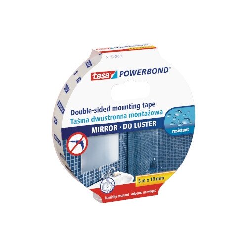 Juosta Dvipusė vidaus darbams 50kg 5mx19mm TESA Juosta Dvipusė vidaus darbams 50kg 5mx19mm TESA