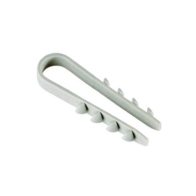 Clip-on fastener, 6–20 mm (100 pcs.), gray Clip-on fastener, 6–20 mm (100 pcs.), gray