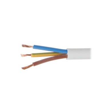 Lankstus kabelis OMY H03VV-F 3x0.75 mm² varinis PVC 100 m ritė Lankstus kabelis OMY H03VV-F 3x0.75 mm² varinis PVC 100 m ritė