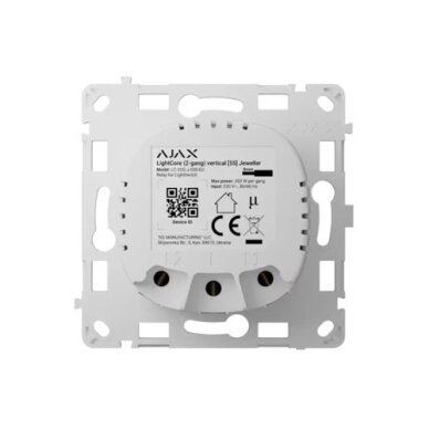 LightCore (2-gang) vertical, Ajax LightCore (2-gang) vertical, Ajax