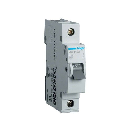 MB116A automatinis jungiklis 16A 1polis B 6kA 230V