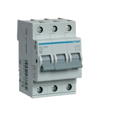 MC316 3P Hager automatinis jungiklis 16A 3polis C 6kA 400V MC316 3P Hager automatinis jungiklis 16A 3polis C 6kA 400V