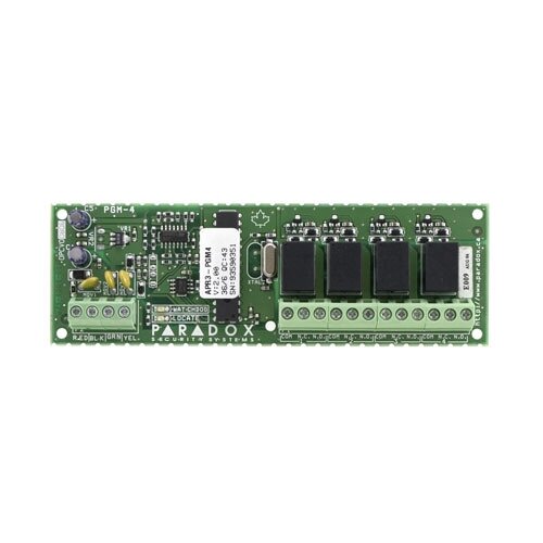 PGM4, 4 programuojamų išėjimų modulis PGM4, 4 programuojamų išėjimų modulis