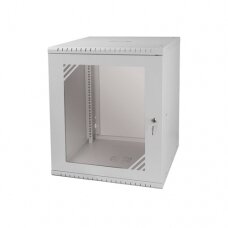 SF 12UC600GG RACK cabinet 19"12U, 600MM, Glass-Gray