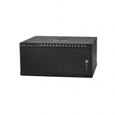 SF 4UC450MB RACK cabinet 19" 4U 450mm, Metal-Black