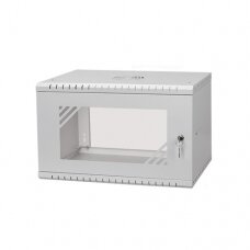 SF 6UC450GG, Rack cabinet 19" 6U, 450mm Glass Grey