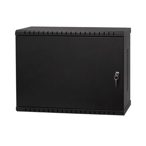 SF 2UC120MB, 2U Wall-mounted switch cabinet 19" 120mm, black, SaFi