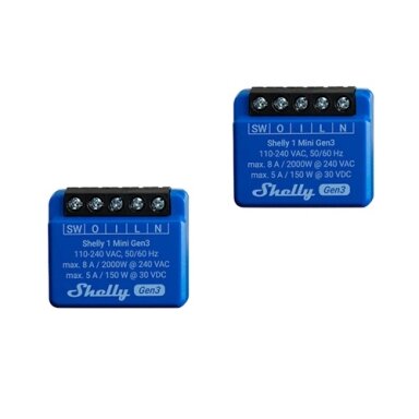 Shelly 1 Mini Gen3 x2, (2pcs. in the package)