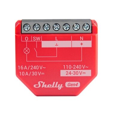 Shelly 1PM Gen4, Smart Switch with Power Monitoring