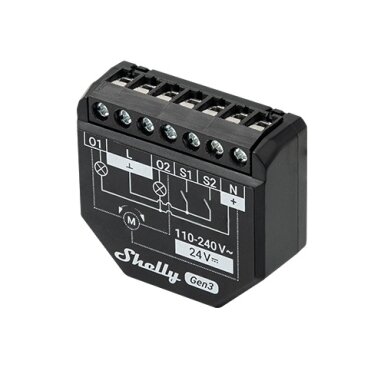 Shelly 2PM Gen3, 2channel/motor relay(Wi-Fi, bluetooth)