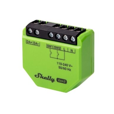 Shelly DALI Dimmer Gen3, Išmanusis dimmeris Shelly DALI Dimmer Gen3, Išmanusis dimmeris