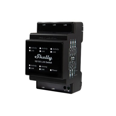 Shelly DIN LAN Switch 5 port Shelly DIN LAN Switch 5 port