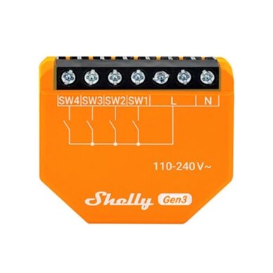 Shelly I4 Gen3, išmanusis įvesties įrenginys Shelly I4 Gen3, išmanusis įvesties įrenginys