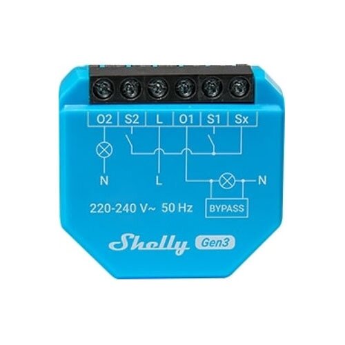 Shelly 2L Gen3, Two-channel smart switch