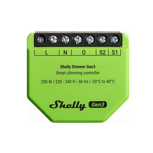 Shelly Dimmer Gen3, Išmanusis 1 kanalo Wifi dimeris Shelly Dimmer Gen3, Išmanusis 1 kanalo Wifi dimeris