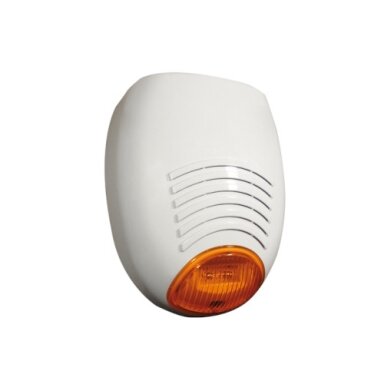 SR 136, Programmable Outdoor Siren with Orange strobe light, AMC