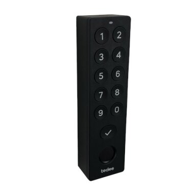 Tedee Keypad PRO, Keypad with Fingerprint, Black