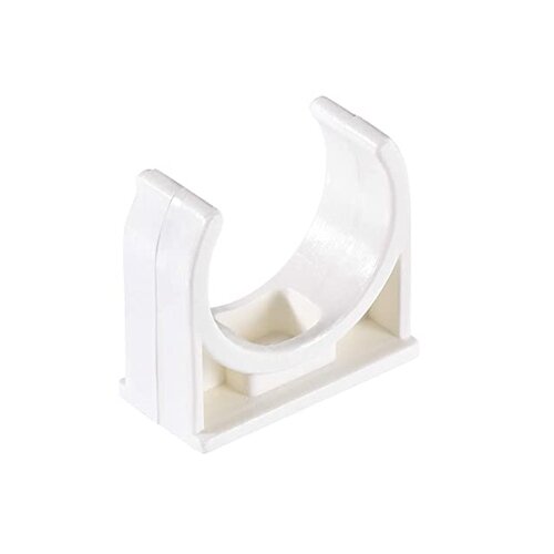 U-25, Bracket for straight PVC/corrugated pipes, gray
