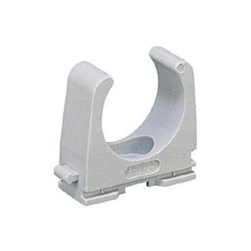 U-32 Bracket for straight PVC/corrugated pipes, gray