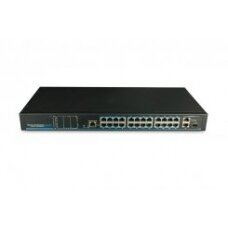 VSS 24POE3, 24-port L2 Web PoE Switch (Rack)