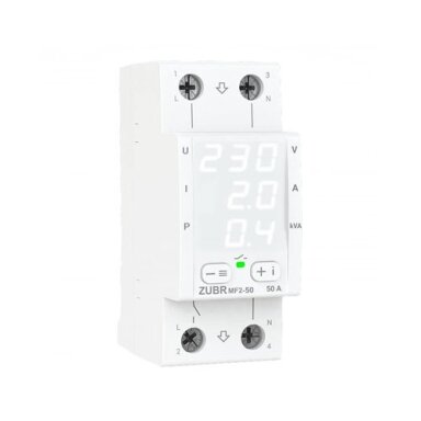 ZUBR MF2-50 vienfazė elektroninė kontrolės ir apsaugos relė